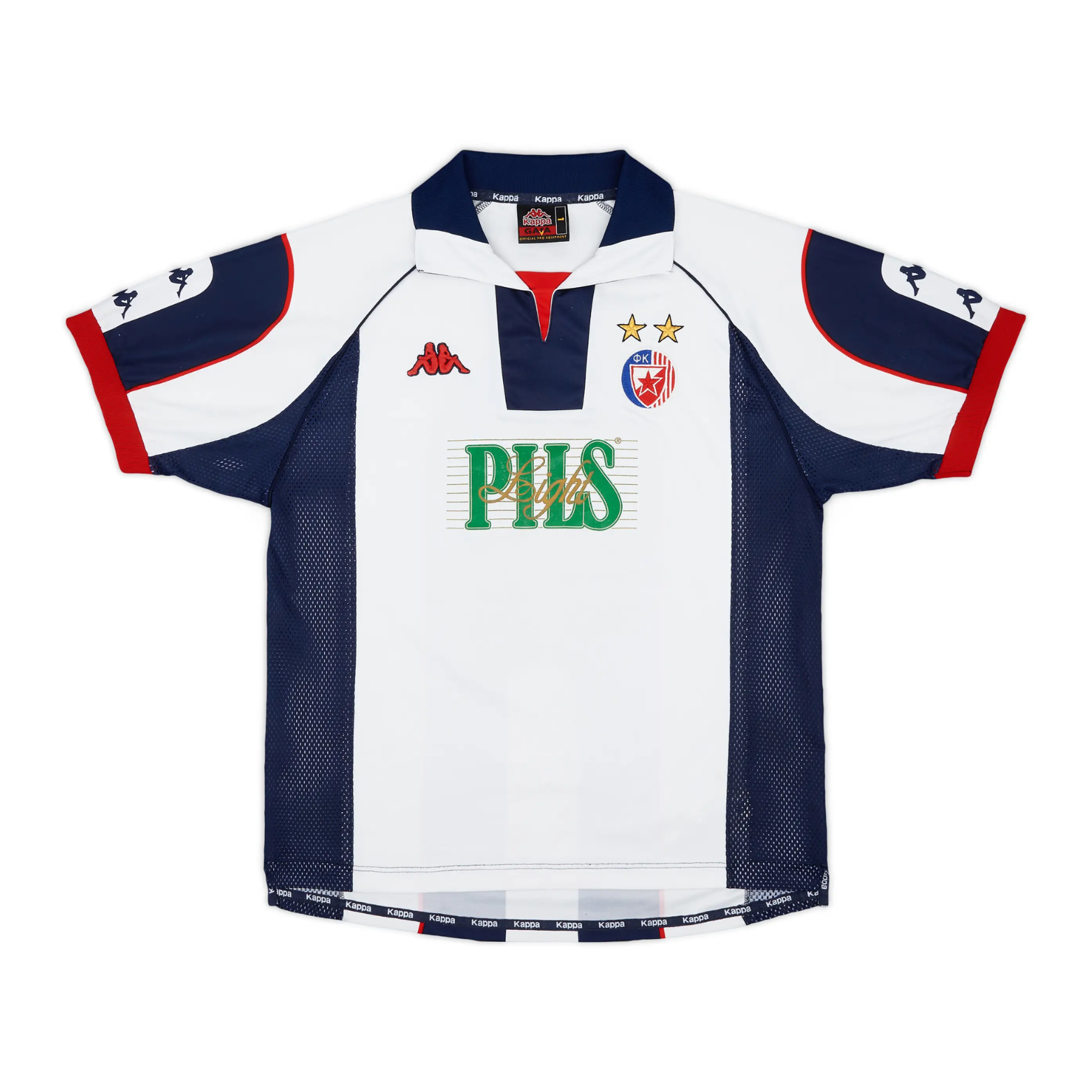 Retro Red Star Belgrade Away Shirt 1999/01