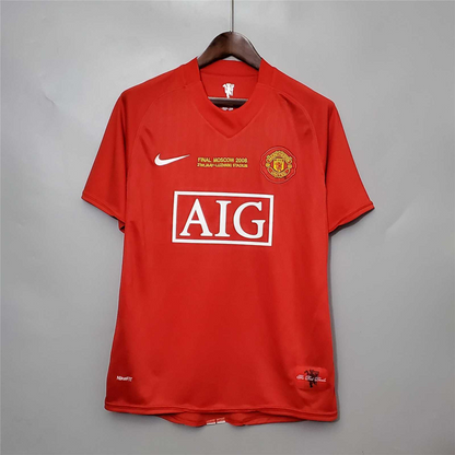 Retro Manchester United Home Shirt 2007/08