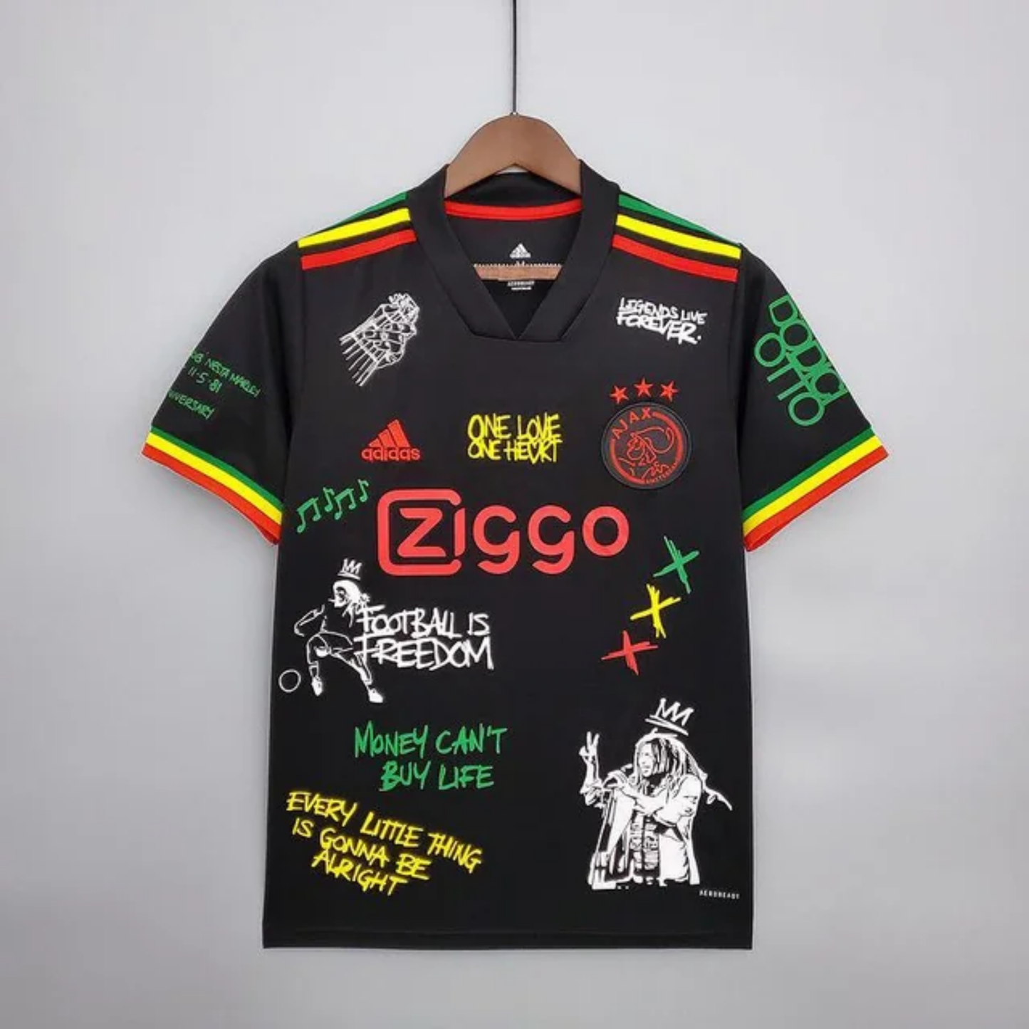 Retro AJAX Bob Marley Shirt 2021/22